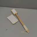 Natural Loofah Shower Scrubber w/Removable Bamboo Handle, Gentle Exfoliation, Long-Ergonomic Handle w/Hemp Rope Grip, Extra Loofah Included for Close Washing, Plastic-Free, Eco-Friendly