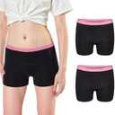 Lictin Period Underwear for Teens Girls, Absorbent Boy Shorts Period Panties Women