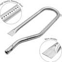 Hisencn Replacement Parts for Jenn Air Grill 720-0336, 720-0337, 720-0511, 720-0512, 720-0586A, Heat Plates, Igniter & Burner Replacement for Jenn Air Gas Grill, Part Number NGCHP2, 115-8500-0