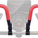 Handlebar Extender for Peloton Indoor Exercise Bikes, 1 Pair of Ultimate Handlebar Extension of Peloton Accessories (Sheep-horn (with Red Tapes & Grips))