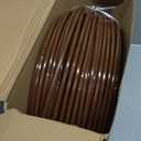 Nuanchu 492 ft 1/4" Drip Irrigation Tubing Irrigation Hose Garden Watering Tube Line with 12 Inch Emitter Spacing Blank Distribution Tubing Drip Line Watering for Garden Irrigations System, Brown