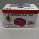 IDAODAN Electric Balloon Pump, Portable Electric Balloon Blower Machine Balloon Air Pump Dual Nozzle Rose Red 110V 600W Balloon Inflator for Party Decorations