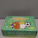 Billeeit Mini Sports Balls Set for Toddler 1-3, Sports Bag for Kids, Include 1 Each of 3.5" Foam Soccer, Tennis Ball, Basketball, Football, Baseball, Volleyball, Fun Baby Ball Toys, Set of 6