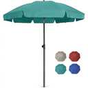 AMMSUN Patio Umbrella, 6.5 ft Outdoor Table Umbrella with Tilt Steel Pole, UPF50+ Protection, Great for Outdoor Garden Backyard, Turquoise Green