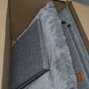 Cat House for Indoor Cats Condo,Cat Furniture with Large Area Scratch PadLeather Cat Bed Side Table & Nightstand for Living Room and Bedroom Decoration,Grey