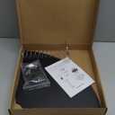 Squirrel Baffle for Bird Feeder Pole - Bird Feeder Baffle with Steel Spring Motion for Better Defense, Polycarbonate Extra-Thick Squirrel Guard for Outside Pole Mount, 19 Inch, Metal Buckle (back)