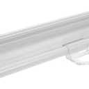Polyester Roller Shade with Heat Proof Coating for Patio Privacy | White Finish, Cordless No Tools Required Setup, Energy Saving Sun Shading for Living Rooms and Outdoor Use