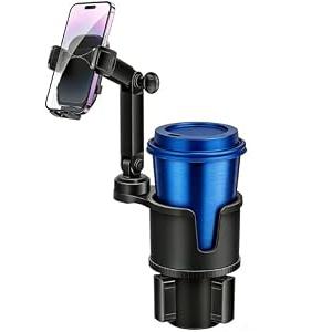 Cup Phone Holders for Your Car, [360Â°Adjustable] Car Cup Holder Phone Cradle for 2.5-4" Cup Holders-Compatible with iPhone 15/14 Pro, Phone Holder Mount for Truck/SUV| Anti-Slip & No Shake Design