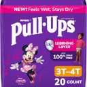 PullUps Girls' Potty Training Pants, Size 3T4T Training Underwear (3240 lbs), 20 Count