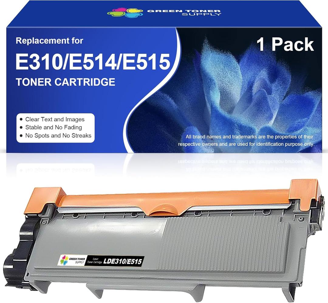 E310dw Black Toner Cartridge Replacement for Dell E310 E514 E515 P7RMX PVTHG 593-BBKD Toner Cartridge for E310dw E514dw E515dw E515dn Printer, (1 x Black)