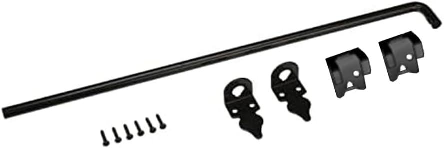 Advantage Industries 42" Heavy Duty Cane Bolt | Gate Ground Latch Drop Rod | Pad-Lockable | Zinc Plated Steel | Industrial Grade Drop Rod for Wood Fence | Hardware & Fasteners Included - Black (42 in Drop Rod)