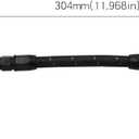 4150 Carburetor Fuel Line Kit AN6 Dual Feed Fuel Line with Pressure Gauge for Holley Black with Pattern