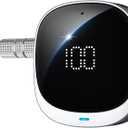 COMSOON AUX Bluetooth Adapter for Car, [LED Screen] Bluetooth 5.3 Receiver for Speaker/Home Stereo/Wired Headphones, 3.5mm Wireless Audio Receiver for Hands-Free Call/Music, Dual Connection