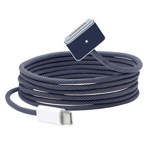 ZeitNah 140W USB C to Magnetic 3 Cable (2m/6.6ft), USB C Cable Compatible with MacBook Air (15/13-inch M3 2024, 15-inch M2 2023, 13-inch M2 2022), MacBook Pro (16/14-inch 2023/2021), Midnight