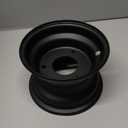 lkoewqzamx 7in ATV Rim Wheel 3 Bolt for 125cc ATV models, Black Steel, 16x8-7 Tire Space