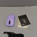 AULA SC580X Wireless Gaming Mouse, Tri-Mode 2.4G/BT5.0/USB-C Gaming Mice with 12000 DPI, 6 Programmable Buttons, Rechargeable Computer Mouse for Laptop/PC/Mac/Tablet (Light purple)