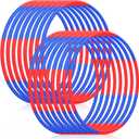Vinsot Toy Hoop Detachable Plastic Hoops Exercise Equipment Toy Adjustable Rings for Sports Party Game Dance Pet Training
