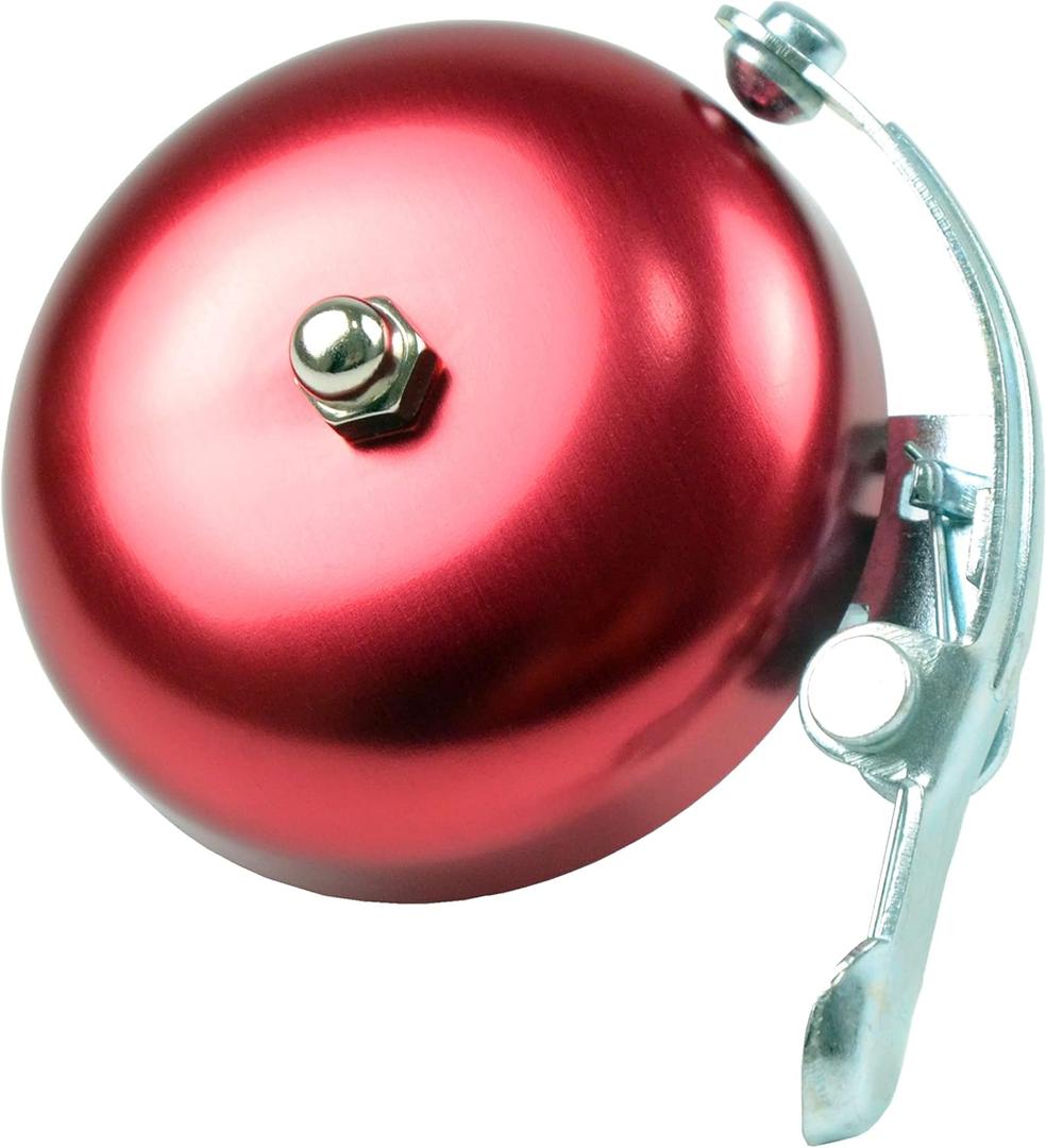 Classic Bell, Loud Crisp Clear Sound Bicycle Accessories for Adults Youths, Stylish Horn for Road and Mountain Bikes (Rosy)
