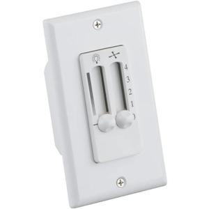 Westinghouse 7787300 Ceilng Fan and Light Wall Control , White