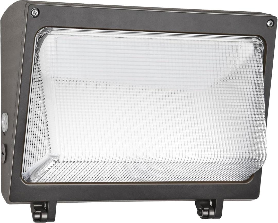 hykolity 120W LED Wall Pack Light with Dusk-to-Dawn Sensor,16200lm 5000K Daylight Commercial Security Lighting,750W MH Equivalent, 100-277V, Waterproof LED Outdoor Wall Mount Light for Warehouses
