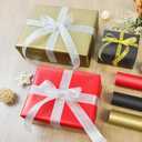VISPAD Gift Wrapping Paper Rolls, 3 x Mini Rolls 17" x 120" Yards, Perfect for Gift Package Wrapping, Crafts, Valentine's Gift Wrap, Wedding Decorations, Baby Shower, Birthday