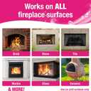 Quick'n Brite Fireplace Brick and Stone Cleaner 32oz with Scrub Brush - Natural Stone, Tile, and Marble Cleaner - Indoor Fireplace and Wood Stove Cleaning Kit - Pellet Stove Creosote Remover