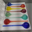 Mission Gallery Plant Watering Globes Set of 8 - Large Self Watering Globes for Indoor & Outdoor Plants - Multicolored, Automatic, Glass Watering Bulbs for Daily Use, Plant Watering Devices