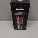 Mueller Smoothie Blender for Smoothies - Personal Blender for Shakes, Frozen Drinks, Baby Food & More, 15oz Travel Cup and Lid, Durable Stainless Steel Blades for Powerful Blending Performance, Black