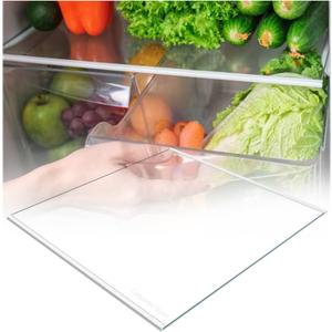 DA97-20647A Refrigerator Glass Shelf Replacement for Samsung Food Showcase Refrigerator Shelf Replacement Parts RS27T5200SG RS27T5200SG/AA RS27T5200SR/AA RS27T5201SR/AA RS28A500ASR Tempered Glass