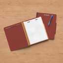 Amazon Basics Classification Folder with Prongs, Pressboard, 2 Dividers, 2-Inch Expansion, Letter Size, Red, Pack of 10, for Organizing Documents