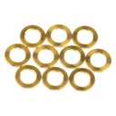 Titanium Ti M4 M5 Flat Washer Grade 5 Fit DIN912 Bolt Bicycle Brake Stem Bottle Cage Screws Pack of 10(Gold, M5)