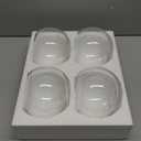 YOUEON 4 Pcs Small Glass Bubble Bowl Vases 6" W x 4.5" H, Round Floating Candle Holders, Glass Terrarium Bowls, Globe Flower Vase Centerpiece for Wedding Event Home Decor