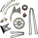 ECCPP Timing Chain Kit fits for Chevrolet Colorado,2004-2007 for Buick Rainier for Chevy Colorado Trailblazer 4.2L 2.8L 3.5L 2.9L 3.7L 9-0195SC, w/Timing Chains Crank Sprocket Tensioner Guide rails