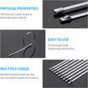 XINGO 11.8 Inch Metal Zip Ties (200 Pack), 304 Stainless Steel Heavy Duty Zip Ties, 300lbs Tensile Strength, Multi-Purpose Self-locking Cable Ties for Exhaust Wrap, Outdoor and Canopy Etc