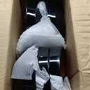 TP 18-Piece Dinnerware Set, Melamine Dishes Set with Bowls and Plates, Service for 6, Non-breakable Lightweight Dining Tableware, Black and Red