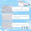 2025 New Dog Cooling Mat, Pet Cooling Mats, Summer Cool Pads Pet Mat Outdoor for Dogs & Cats, Pet Bed Mats Machine Washable(Grey, XL: 10075 cm 3930")