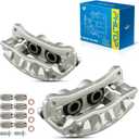 PHILTOP 18-B5174 18-B5175 Rear Brake Caliper Replacement For 2011-2018 Ram 2500, 2011-2018 Ram 3500, 2009-2010 Dodge Ram 2500, 2009-2010 Dodge Ram 3500, 2pcs Rear Driver and Passenger Side Brake