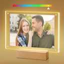 Light up Picture Frame 5x7, Color-Changing Led Picture Frame, Love Photo Frames for Couple, Cute Picture Lamp Decor for Family