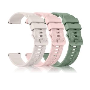 3 Pack for Samsung Galaxy Watch 3 45mm/46mm/Gear S3 Classic/Frontier,Soft Replacement Silicone Band for Samsung Galaxy Watch 3 45mm/46mm/Gear S3 Classic/Frontier Men Women