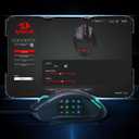 Redragon M908 Impact RGB LED MMO Gaming Mouse with 12 Side Buttons, Optical Wired Ergonomic Mouse with Max 12,400DPI, High Precision, 18 Programmable Macro Shortcuts, Comfort Grip