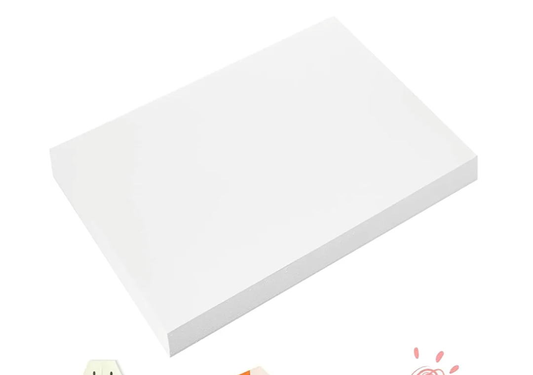 100 Sheets Arts Craft Paper for Drawing 12” x 17” White Construction Paper for Coloring, Creating, School Art Project Supplies, Standard Weight