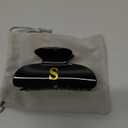 Initial Cute Hair Clips - Black Letter Elegant Hair Claw Clips, Glitter Claw Clips Durable Hair Clips, Wedding Gift, Bridesmaid Gifts, Birthday Gifts, Christmas Gift, Letter S