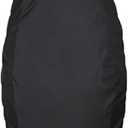 Motorcycle Rain Seat Cover Universal Flexible Waterproof Black