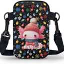 Xpyiqun Crossbody Bags for Women Christmas Phone Purse Travel Messenger Bag Sling Shoulder Bag Canvas Small