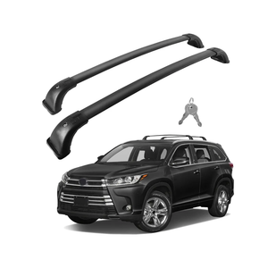 Roof Rack Cross Bars 220lbs Compatible with 2014-2019 Highlander XLE Limited & SE & LE & LE Plus Heavy Duty Aluminum Anti-Theft Metal Lockable Crossbars Rooftop Cargo Bars Luggage Racks Carrier