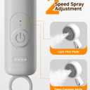 Pet Spray Brush for Cats & Dogs, 3-in-1 Grooming Tool with Cool Mist, 2-Speed Spray Settings, Removes Dander & Deshedding, One-Touch Self-Cleaning Hair Brush, for Long Short Hair Pets