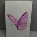 3Pcs Butterfly Canvas Wall Art Purple Butterfly Posters Pictures Minimalist Cute Animal Paintings Aesthetic Preppy Room Prints for Girls Bedroom Nursery Home Wall Decor Gift Framed