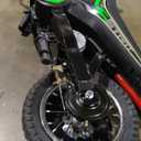 ELEMARA Electric Motorcycle, 350W Electric Dirt Bike for Kids, 15.5 mph & 150lb Max, w/Music & Bluetooth, Chain-Driven Motor, Twist-Grip Throttle & Hand-Operated Rear Brake,12" Air-Filled Tires-Green