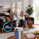 Humidifiers for Bedroom Large Room Baby, 4L Ultrasonic Cool Mist Humidifier, 304 Stainless Steel humidifiers, Auto Humidity Control, Humidity Display, Night Light, Quiet,Timer,Aromatherapy