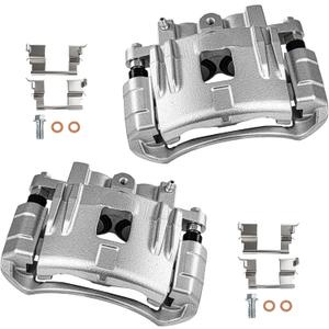 cciyu Front Left & Right Disc Brake Calipers w/Bracket 18B4939 18B4938